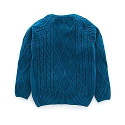 Pine Kids Full Sleeves Pullover Sweater - Navy Blue