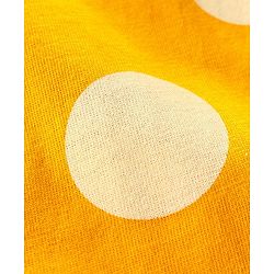 Pine Kids Full Sleeves Biowashed Polka Dot Night Suit - Golden