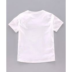 Pine Kids Half Sleeves Athleisure Dri-Fit T-Shirt Game Winner Print - White