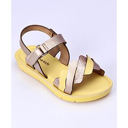 Pine Kids Sandals With Velcro Closure - Yellow