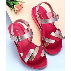 Pine Kids Sandals With Velcro Closure - Fuchsia