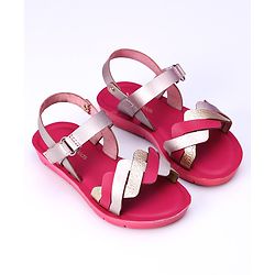 Pine Kids Sandals With Velcro Closure - Fuchsia