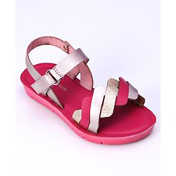 Pine Kids Sandals With Velcro Closure - Fuchsia