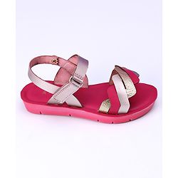 Pine Kids Sandals With Velcro Closure - Fuchsia