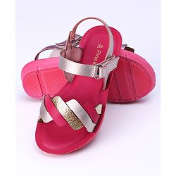 Pine Kids Sandals With Velcro Closure - Fuchsia