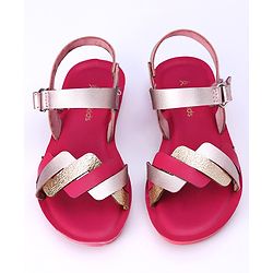 Pine Kids Sandals With Velcro Closure - Fuchsia
