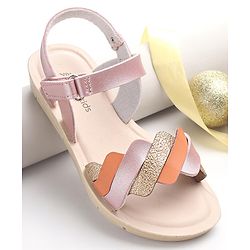 Pine Kids Sandals With Velcro Closure - Yellow