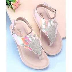 Pine Kids Sandals With Velcro Closure - Light Pink