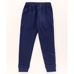 Pine Kids Full Length 100% Cotton Biowashed Solid Lounge Pants Pack Of 2 - Red Blue