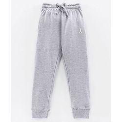 Pine Kids 100% Cotton Full Length Biowashed Lounge Pants Pack of 2 - Grey Orange
