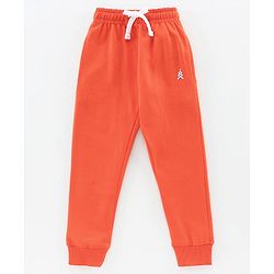 Pine Kids 100% Cotton Full Length Biowashed Lounge Pants Pack of 2 - Grey Orange