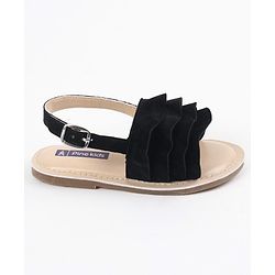 Pine Kids Party Wear Sandals - Black