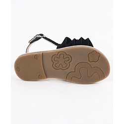 Pine Kids Party Wear Sandals - Black