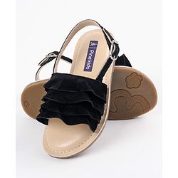Pine Kids Party Wear Sandals - Black