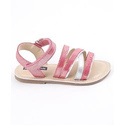 Pine Kids Party Wear Flat Sandals - Pink