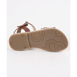 Pine Kids Party Wear Sandals Sequin & Cutwork Detail - Pink