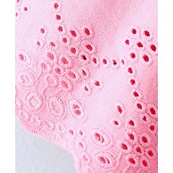 Pine Kids Short Sleeves Biowash Top Star Patch - Pink