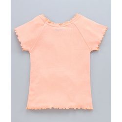 Pine Kids Half Sleeves Top - Peach