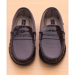 Pine Kids Round Toe Party Wear Loafers with Cushioned Footbed - Tan