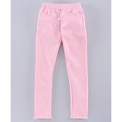 Pine Kids Full Length Over Dyed Jeggings - Pink