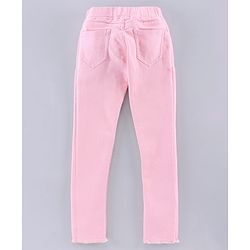 Pine Kids Full Length Over Dyed Jeggings - Pink