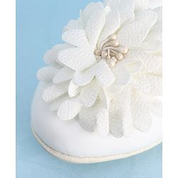 Pine Kids Belly Shoes Floral Applique - Golden