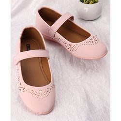 Pine Kids Party Wear Belly Shoes - Light Pink