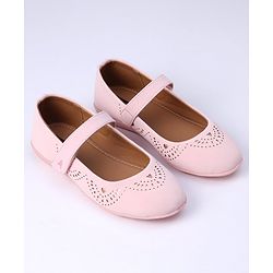 Pine Kids Party Wear Belly Shoes - Light Pink
