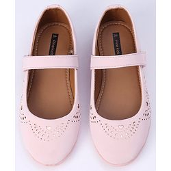 Pine Kids Party Wear Belly Shoes - Light Pink