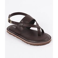 Pine Kids Ethnic Wear Sandals - Dark Brown