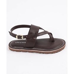Pine Kids Ethnic Wear Sandals - Dark Brown
