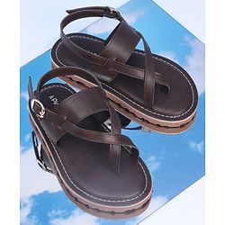 Pine Kids Ethnic Wear Sandals - Dark Brown