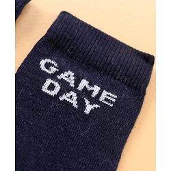 Pine Kids Mid Calf Length Anti-Microbial Socks Pack Of 6 - Blue Grey
