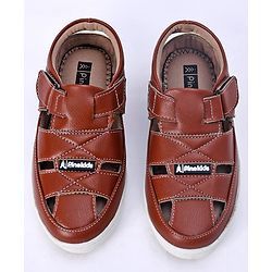 Pine Kids Velcro Closure Sandals - Brown