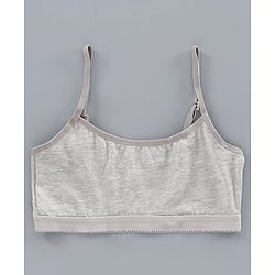 Pine Kids Singlet Anti Microbial & Biowashed Bralettes Pack of 2 - Grey Pink
