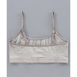 Pine Kids Singlet Anti Microbial & Biowashed Bralettes Pack of 2 - Grey Pink