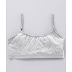 Pine Kids Singlet Anti Microbial & Biowashed Bralettes Pack of 2 - Grey Blue