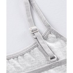 Pine Kids Singlet Anti Microbial & Biowashed Bralettes Pack of 2 - Grey Blue