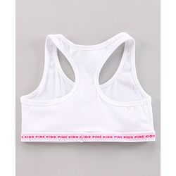 Pine Kids Anti Microbial & Bio Wash Bras Pack of 2 - White