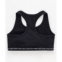 Pine Kids Singlet Anti Microbial & Biowashed Bralettes Pack of 2 - Black Grey