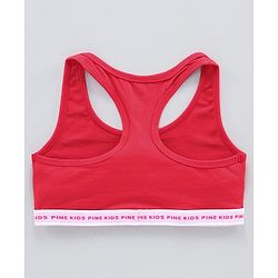 Pine Kids Singlet Anti Microbial & Biowashed Bralettes Pack of 2 - Red