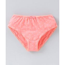 Pine Kids Anti microbial & Bio wash Panties Dot Print Pack of 3 - Pink White