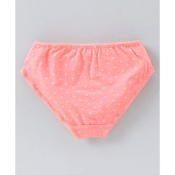 Pine Kids Anti microbial & Bio wash Panties Dot Print Pack of 3 - Pink White