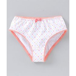 Pine Kids Anti microbial & Bio wash Panties Dot Print Pack of 3 - Pink White