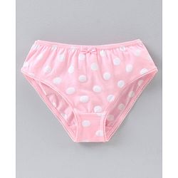 Pine Kids Anti microbial & Bio wash Panties Dot Print Pack of 3 - Pink White
