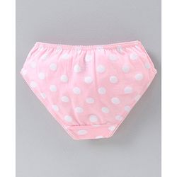 Pine Kids Anti microbial & Bio wash Panties Dot Print Pack of 3 - Pink White