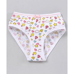 Pine Kids Anti Microbial & Biowashed Panties Pack of 3 - Pink White