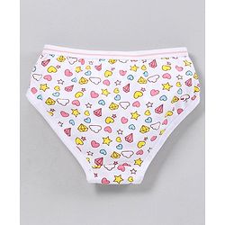 Pine Kids Anti Microbial & Biowashed Panties Pack of 3 - Pink White