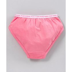 Pine Kids Anti Microbial & Biowashed Panties Pack of 3 - Pink White