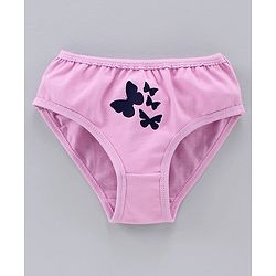 Pine Kids Anti Microbial & Bio Wash Hipster Panties Butterfly Print Pack of 3 - White Rose Pink